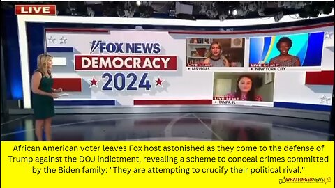 African American voter leaves Fox host astonished as they come to the defense of Trump