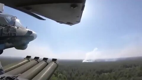 A Russian KA 52 strikes the AFU in Kherson