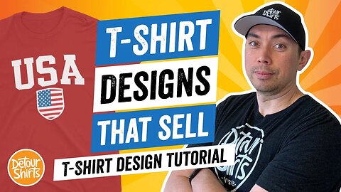 T-Shirt Designs That Sell - T Shirt Design Tutorial for Non-Designers, Make This for Print on Demand