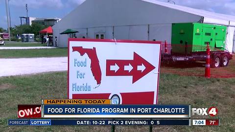 Food for Florida event continues Monday in Port Charlotte