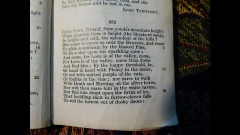 Come down, O maid - Lord Tennyson