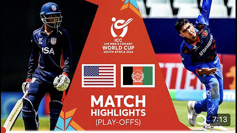 USA vs Afghanistan | Match highlights | U19 CWC 2024..