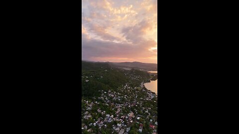 Portland Sunset from the Drone