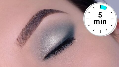 5 MINUTE Affordable Soft Green Eye Makeup Tutorial for Work or School