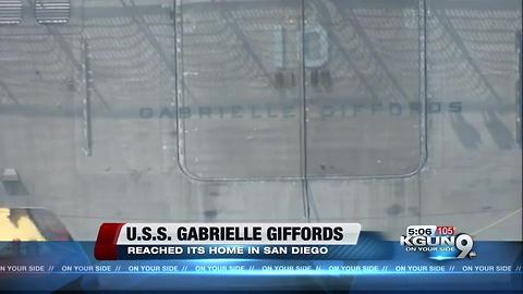 USS Gabrielle Giffords arrives in San Diego homeport