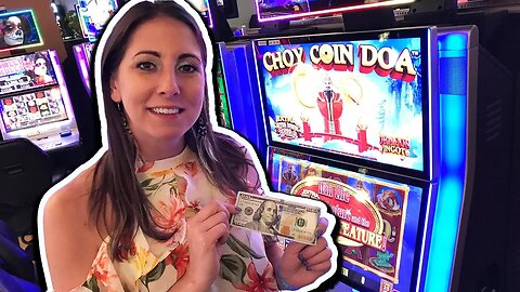 $100 Bonus Round Slot Win! 💰Choy Coin Doa Slots! | Slot Ladies