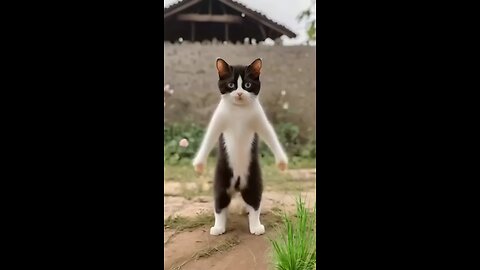 cute cat dance