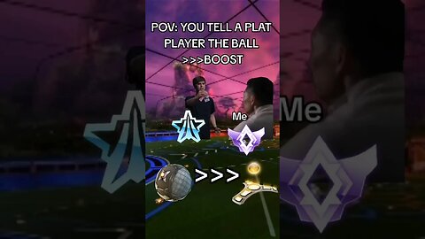 I AM A PLAT PLAYER!! 📢📢(Rocket League) #shorts #rocketleague #subscribe