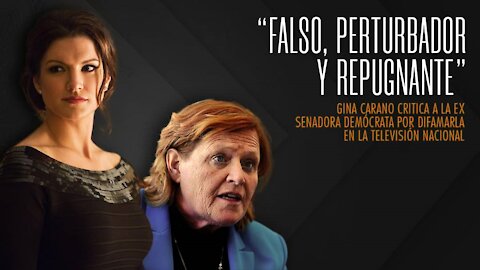 "GINA CARANO CRITICA A LA EX SENADORA DEMÓCRATA" POR DIFAMARLA EN LA TELEVISIÓN NACIONAL