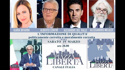 PIAZZA LIBERTA’ puntata di sabato 19 marzo 2022