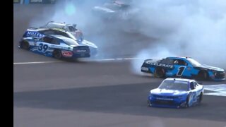 Lap 102 Crash NASCAR Xfinity Series Championship Phoenix