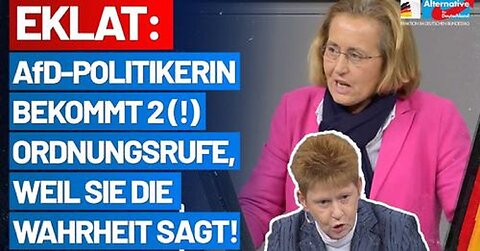 Bundestag: Linke Igeltrulla rastet völlig aus bei Rede von AfD Beatrix von Storch