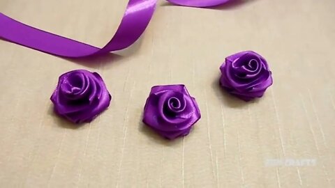 DIY Ribbon Flowers - How to Make Ribbon Roses