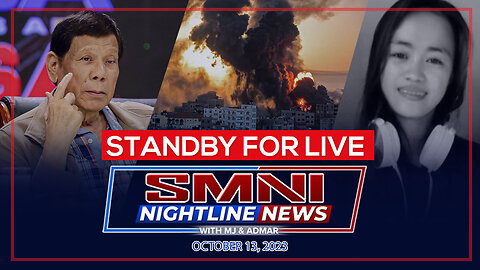 SMNI Nightline News with Admar Vilando & MJ Mondejar | October 13, 2023