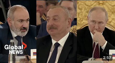 Armenia, Azerbaijan Leaders Argue In Front Of Putin At Moscow Meeting