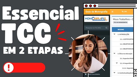 Veja como fazer um TCC em duas etapas com o Monografis e garantir aprovação e uma nota alta