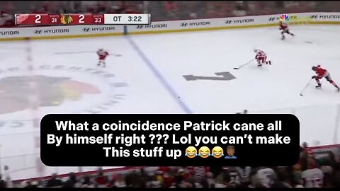 Rigged Detroit Red Wings OT WIN vs Chicago Blackhawks | Patrick Kane “storyline”