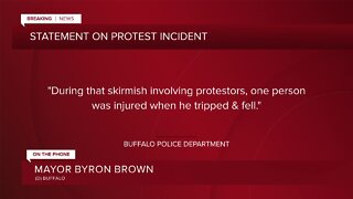 Mayor Byron Brown speaking live about the man hurt by Buffalo Police