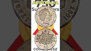 Australia 50 Cents 2001. #shorts #viral #coinnotesz