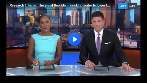 High levels of fluoride in drinking water to lower IQs in children