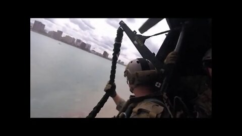 Recon Marines Conduct Fast Rope Deployment #Shorts