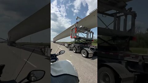 Wind turbine blade on the highway. #shorts #bmwmotorrad #k1600gtl #marriedcouplevlog