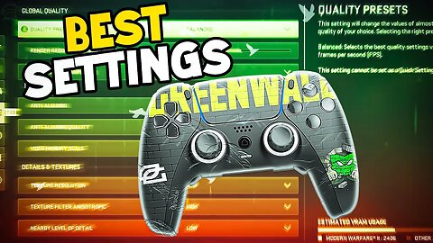 *BEST* Updated Modern Warfare 2 Ranked Controller Settings