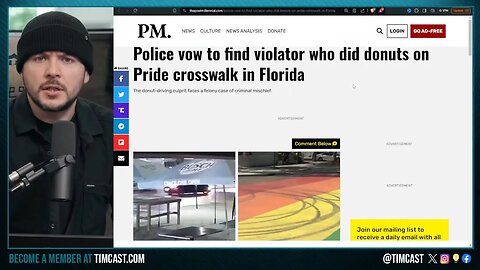 Police Start MANHUNT For Pride Flag Vandalism, Dude Did DONUTS On Streets Mural, Faces FELONY Charge