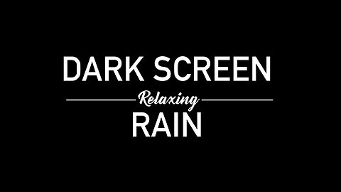 Relaxing Rain Sound for sleeping |BLACK SCREEN For Sleeping | Rain ASMR 1 Hour | Night Rain Ambience