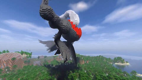 Minecraft Darkrai Build - Pokemon