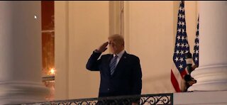 President Trump returns to the White House