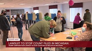 Trump campaign files lawsuit in Michigan to stop vote counting