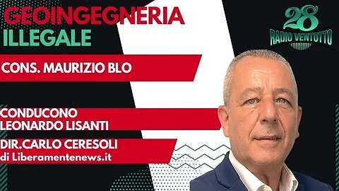 Geoingegneria, approfondiamo l'argomento col Consigliere comunale Maurizio Blo. @radio28tv