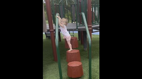 Toddler epic fail! She is fine.