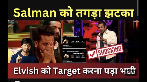 BIGBOSS ott2. // Salman vs Elvish /// Salman khan ko badha jhatka //#Elvisharmy