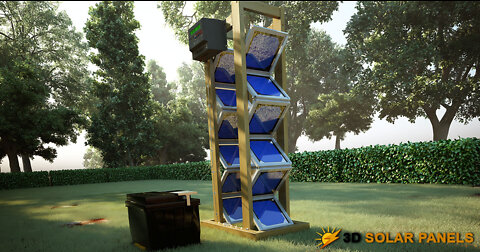 3D Solar Panels , Renewable Energy Project