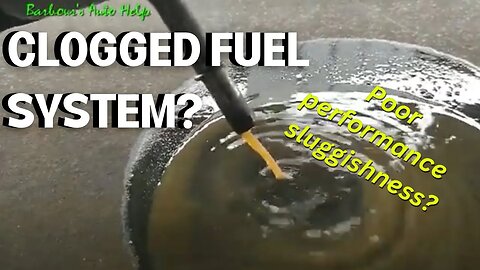 Fuel Delivery System - Partial Restrict How I Fixed This Partially Restricted Fuel System