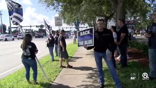 'Back the Blue' event held in Jensen Beach