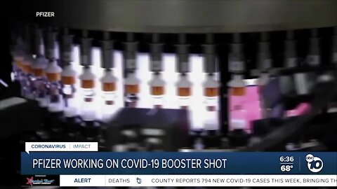 Pfizer working on COVID-19 booster shot