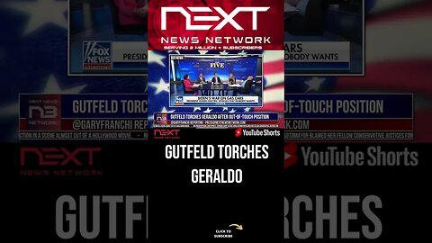 Gutfeld Torches Geraldo After Out-of-Touch Position #shorts