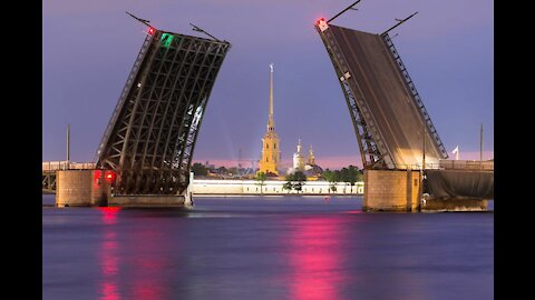 White nights in Saint Petersburg