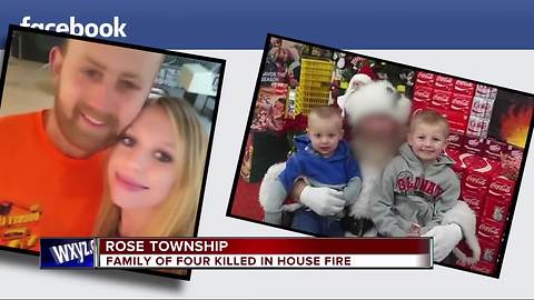 Family of four killed in house fire