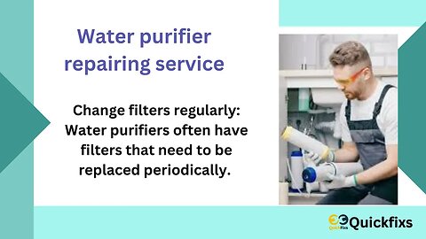 Hire Water Purifier Repair Service In Khadki.