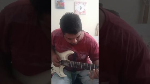 Treinando algumas idéias, colocando as em ordem. #guitarra #shorts #musica #guitarcover #guitar