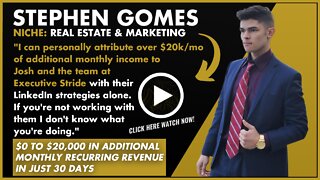 Realtor Media Leads - Stephen Gomes Testimonial | ExecutiveStride.com