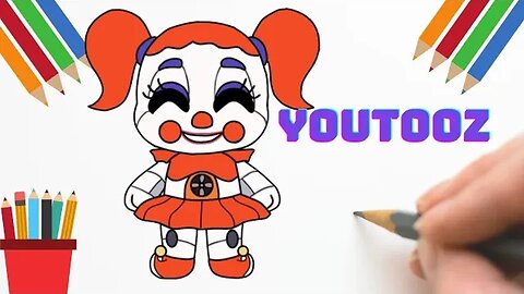 Como Desenhar CIRCUS BABY FNAF - YOUTOOZ #fnaf #fivenightsatfreddys #circusbabyfnaf #youtooz