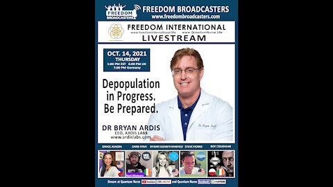 Dr. Bryan Ardis - "Depopulation in Progress: Be Prepared!"