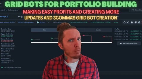 3Commas Grid Bots for Portfolio Building! How to Create a Grid Bot