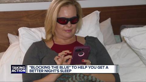 Blue light blocking technology aims to help people get better sleep