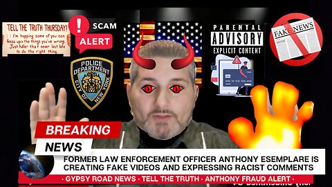 New York Police Officer Anthony Esemplare creates fake videos and expressed racist comments